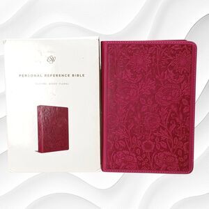 Personal Reference ESV Holy Bible, Beautiful Embossed 2-Tone Floral Cover New